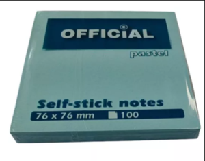 Jegyzett&ouml;mb OFFICIAL &ouml;ntapad&oacute;s 76x76 mm 100 lap pasztell k&eacute;k
