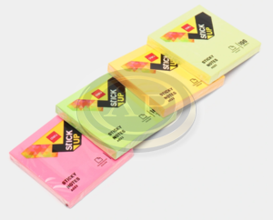 &Ouml;ntapad&oacute; jegyzett&ouml;mb, 76x76 mm, 100 lap, vegyes neon sz&iacute;n