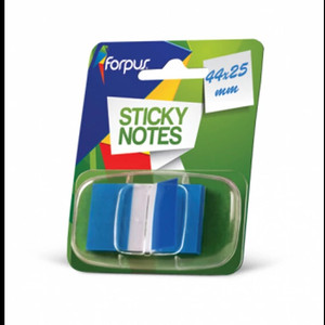 Jel&ouml;lőc&iacute;mke FORPUS Info Flags 25x43mm, 50 lap, transparens/k&eacute;k