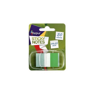 Jel&ouml;lőc&iacute;mke FORPUS Info Flags 25x43mm, 50 lap, transparens/z&ouml;ld