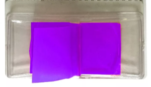 Jelölő címke lila,  25x45mm, 50 lap