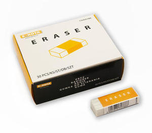 Radír irodai 55x18x12mm / 60x12x25mm papírtokos