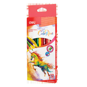 DELI Színesceruza készlet, 12 darabos, ColoRun