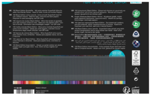 Faber-Castell Black Edition Sz&iacute;nesceruza-k&eacute;szlet / 100 darabos, f&eacute;mdobozban 116490