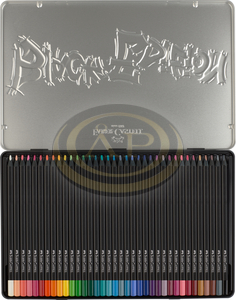 Faber-Castell Sz&iacute;nesceruza-k&eacute;szlet 36db-os h&aacute;romsz&ouml;gletű BLACK EDITION fekete testű f&eacute;m dobozban
