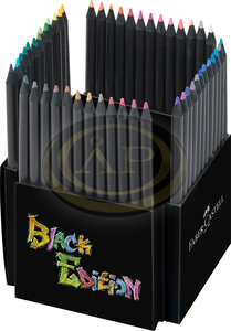 Faber-Castell Sz&iacute;nesceruza-k&eacute;szlet 50db-os h&aacute;romsz&ouml;gletű BLACK EDITION fekete testű