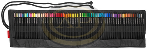 Faber-Castell Sz&iacute;nesceruza-k&eacute;szlet 72db-os h&aacute;romsz&ouml;gletű BLACK EDITION fekete testű tekercses tolltart&oacute;ban