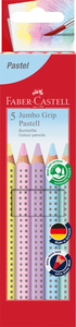 Faber-Castell Színes ceruza-készlet   5db-os háromszögletű GRIP Jumbo pasztell