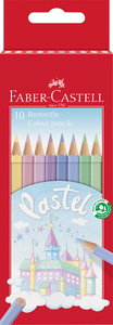 Faber-Castell Színes ceruza-készlet 10db-os hatszögletű kastélyos pasztell