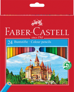 Faber-Castell Színes ceruza-készlet 24db-os hatszögletű kastélyos