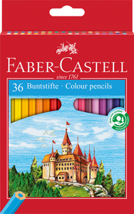Faber-Castell Színes ceruza-készlet 36db-os hatszögletű kastélyos