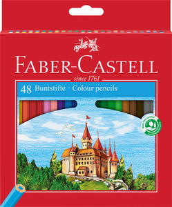 Faber-Castell Színes ceruza-készlet 48db-os hatszögletű kastélyos