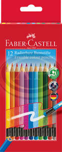 Faber-Castell Sz&iacute;nesceruza-k&eacute;szlet 12db-os hatsz&ouml;gletű rad&iacute;rv&eacute;ggel