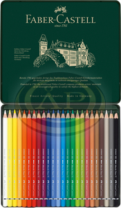 Faber-Castell Akvarell sz&iacute;nesceruza-k&eacute;szlet 24db-os hatsz&ouml;gletű ALBRECHT D&Uuml;RER f&eacute;m dobozban
