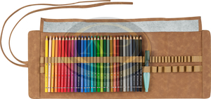 Faber-Castell Akvarell sz&iacute;nesceruza-k&eacute;szlet 30db-os hatsz&ouml;gletű ALBRECHT D&Uuml;RER + 1db v&iacute;zadagol&oacute;s ecset tekercses tolltart&oacute;ban