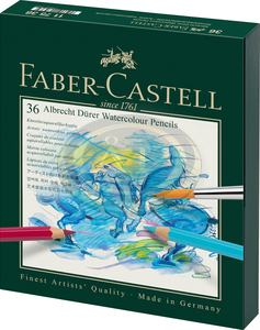 Faber-Castell Akvarell sz&iacute;nesceruza-k&eacute;szlet 36db-os hatsz&ouml;gletű ALBRECHT D&Uuml;RER studio box dobozban