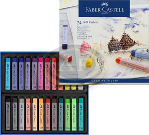 Faber-Castell Porpasztell kr&eacute;ta k&eacute;szlet 24db-os puha CREATIVE STUDIO