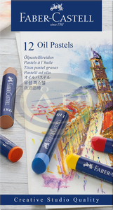 Faber-Castell Olajpasztell kr&eacute;ta k&eacute;szlet 12db-os hengeres test CREATIVE STUDIO