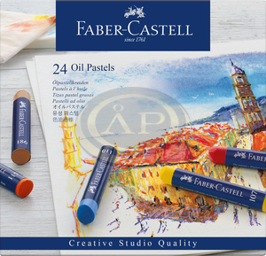 Faber-Castell Olajpasztell kr&eacute;ta k&eacute;szlet 24db-os hengeres test CREATIVE STUDIO