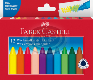 Faber-Castell Zs&iacute;rkr&eacute;tak&eacute;szlet 12db-os h&aacute;romsz&ouml;gletű