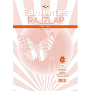 Rajzlap famentes A/3 120 g 10 lap/csomag