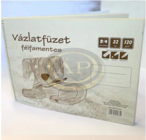 V&aacute;zlatf&uuml;zet spir&aacute;los B4 32 lapos f&eacute;lfamentes