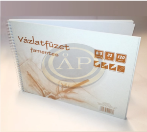 V&aacute;zlatf&uuml;zet spir&aacute;los B/5 32 lapos famentes