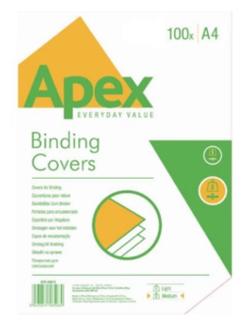 Spir&aacute;l h&aacute;tlap A4 230gr. matt feh&eacute;r, Apex