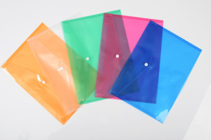Irattartó tasak A5, patentos, műanyag, áttetsző,
