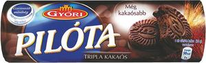 Győri PILÓTA keksz triplakakaós 180g