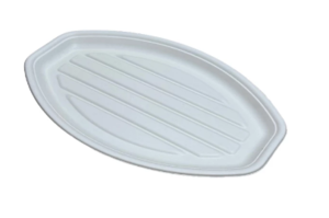 Hidegtál  5 személyes KOMP cukornád fehér (43cm x 28 cm) 50 db./ csom