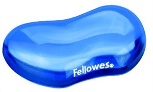 Géltöltésű mini csuklótámasz, KÉK CRYSTAL SOFTGEL FELLOWES
