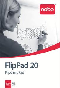 Nobo Flipchart papír, sima, 650X955mm, 20 lapos