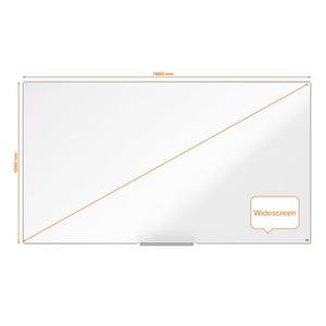 Nobo Impression Pro széles képarányú acél mágneses fehértábla 1880x1060mm, fehér