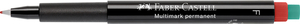 Faber-Castell Alkoholos filctoll piros F-es heggyel