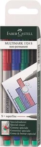 Faber-Castell Fóliaíró filctollkészlet 4db-os S-es heggyel