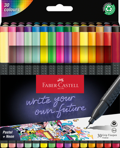 Faber-Castell Tűfilc készlet 30db-os 0,4mm GRIP
