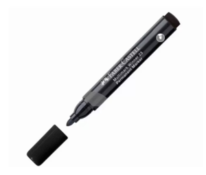 Faber -Castell Multimark Winner 23 Alkoholos filctoll, fekete kerek hegyű