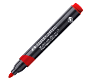 Faber -Castell Multimark Winner 23 Alkoholos filctoll, piros kerek hegyű