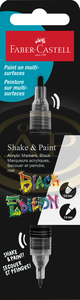 Faber-Castell K&eacute;tv&eacute;gű akril filctoll BLACK EDITION Shake&Paint fekete sz&iacute;nű