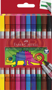 Faber-Castell Filctollk&eacute;szlet 10db-os k&eacute;tv&eacute;gű