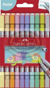 Faber-Castell Filctollk&eacute;szlet 10db-os k&eacute;tv&eacute;gű pasztell
