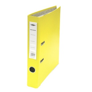 Iratrendező A4 5,5cm gerinc, s&aacute;rga, lapraszerelt