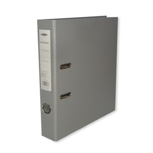 Iratrendező A4 75mm gerinc, sz&uuml;rke, lapraszerelt