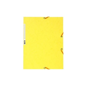 Gumis mappa EXACOMPTA prespán A/4 citromsárga 55529E