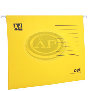 F&uuml;ggőmappa karton A4 'V' s&aacute;rga,