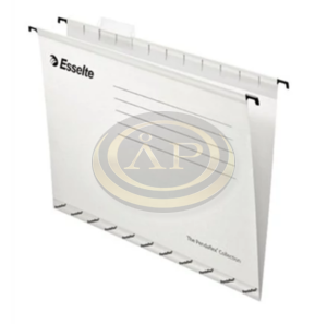 F&uuml;ggőmappa karton A4 'V'  fekete, feh&eacute;r