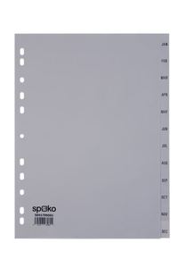 Elvál.lap Spoko szürke műa, A/4 január - december