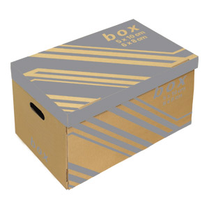 Archiváló konténer, külön tetővel, 6x8cm vagy 5x10cm-es box tárolásához