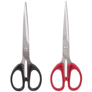 Olló 18 cm Deli Classic, vegyes színben, máanyag szimmetrikus fogó